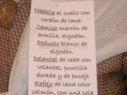 Exposición de indumentaria y costumbres 2009